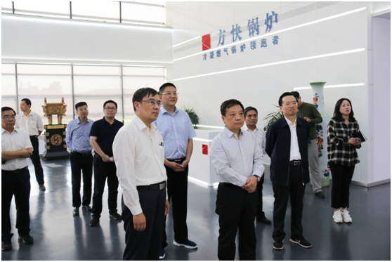 安陽市委副書記，市長靳磊一行蒞臨方快鍋爐公司開展調(diào)研指導工作